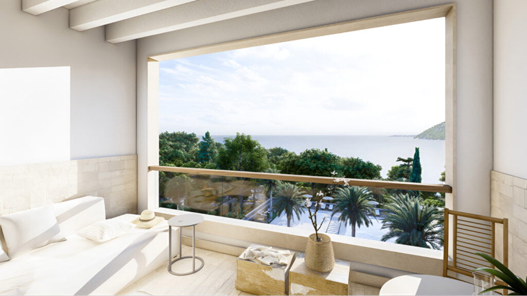 Seaviews from room at the Four Seasons Resort Mallorca