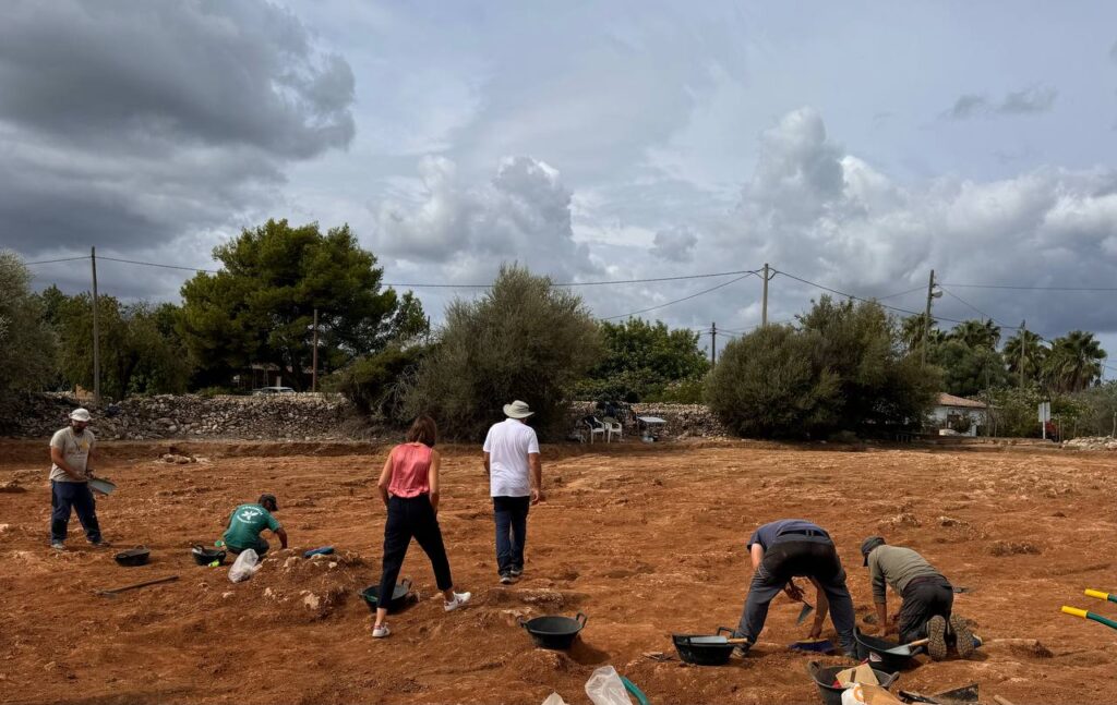 work at the archaeological site in Alcudia