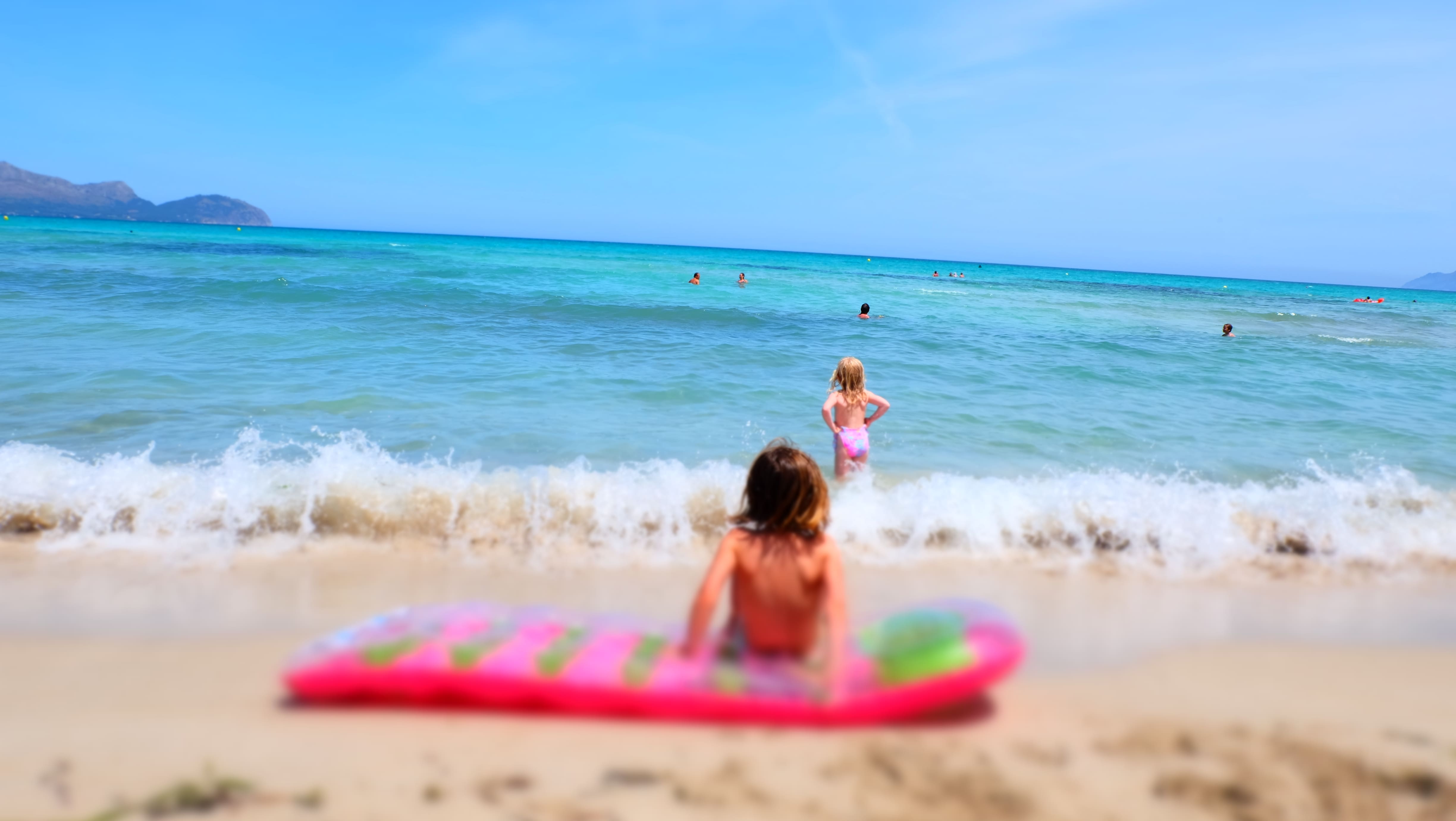 Family day at Playa de Muro